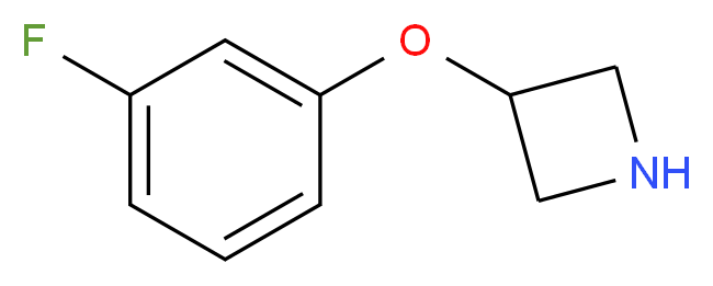 3-(3-fluorophenoxy)azetidine_分子结构_CAS_106860-03-1