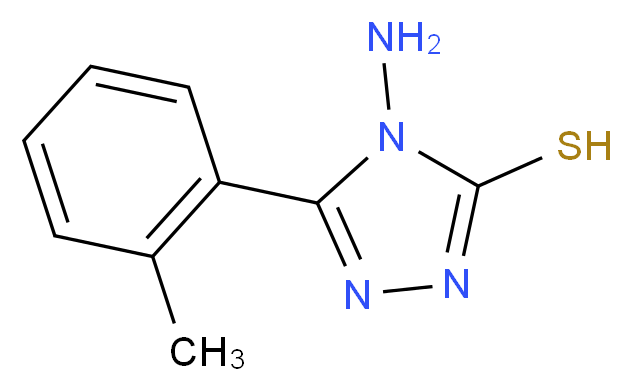 4-Amino-5-(2-methylphenyl)-4H-1,2,4-triazole-3-thiol_分子结构_CAS_87239-95-0)