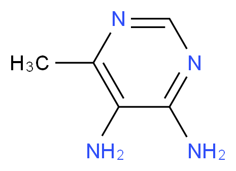 6-methylpyrimidine-4,5-diamine_分子结构_CAS_22715-28-2