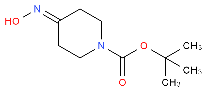 TERT-BUTYL 4-(HYDROXYIMINO)PIPERIDINE-1-CARBOXYLATE_分子结构_CAS_150008-24-5)