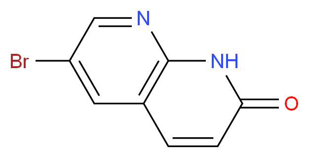 6-bromo-1,2-dihydro-1,8-naphthyridin-2-one_分子结构_CAS_72754-05-3