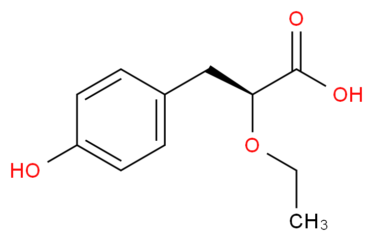 (S)-2-Ethoxy-3-(4-hydroxy-phenyl)-propionic acid_分子结构_CAS_325793-65-5)