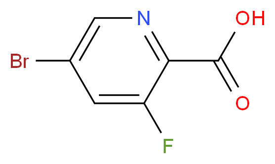 5-Bromo-3-fluoropicolinic acid_分子结构_CAS_669066-91-5)
