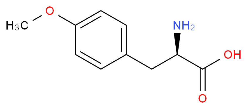 (2R)-2-amino-3-(4-methoxyphenyl)propanoic acid_分子结构_CAS_39878-65-4