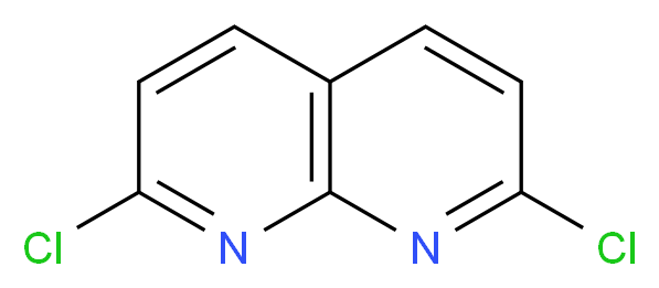 2,7-Dichloro-1,8-naphthyridine_分子结构_CAS_55243-02-2)