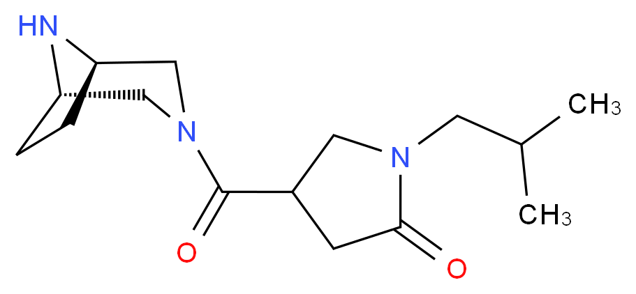 4-[(1R*,5S*)-3,8-diazabicyclo[3.2.1]oct-3-ylcarbonyl]-1-isobutylpyrrolidin-2-one_分子结构_CAS_)