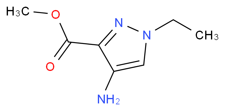 methyl 4-amino-1-ethyl-1H-pyrazole-3-carboxylate_分子结构_CAS_923283-58-3