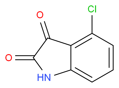 4-Chloroisatin_分子结构_CAS_6344-05-4)