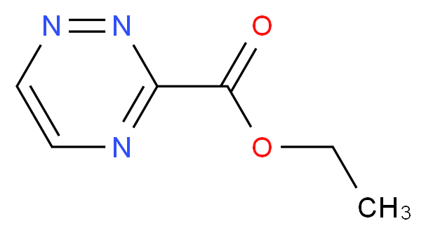 ETHYL 1,2,4-TRIAZINE-3-CARBOXYLATE_分子结构_CAS_6498-02-8)