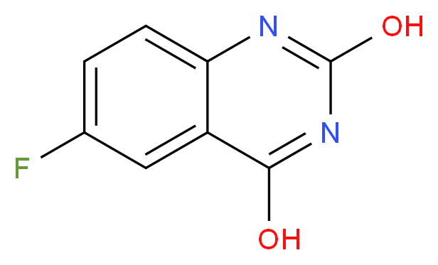 2,4-Dihydroxyl-6-fluoroquinazoline_分子结构_CAS_88145-90-8)