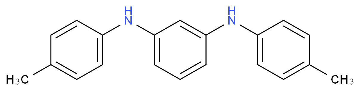 1-N,3-N-bis(4-methylphenyl)benzene-1,3-diamine_分子结构_CAS_620-91-7