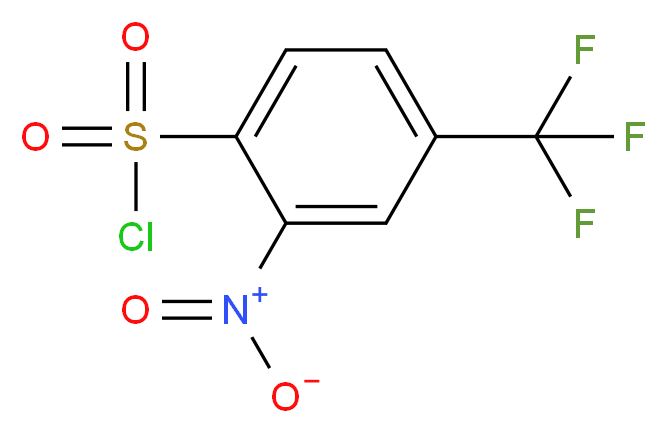 2-Nitro-4-(trifluoromethyl)benzenesulphonyl chloride 98%_分子结构_CAS_837-95-6)