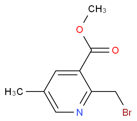 METHYL 2-(BROMOMETHYL)-5-METHYLNICOTINATE_分子结构_CAS_)