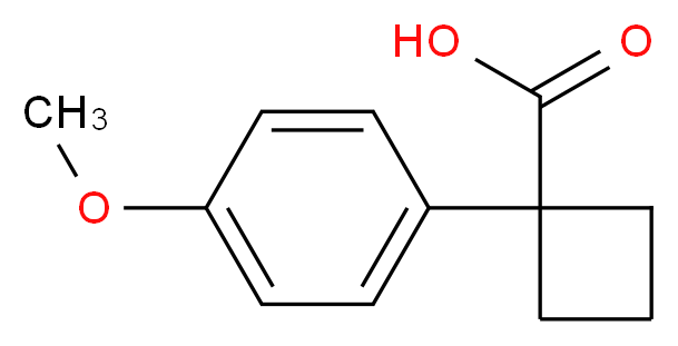 1-(4-Methoxyphenyl)cyclobutane-1-carboxylic acid_分子结构_CAS_)