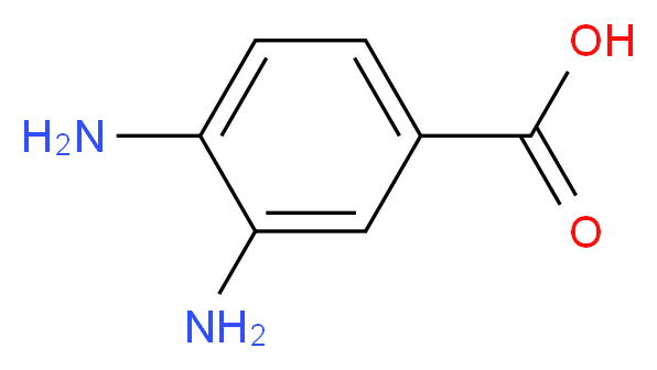 3,4-Diaminobenzoic acid_分子结构_CAS_)