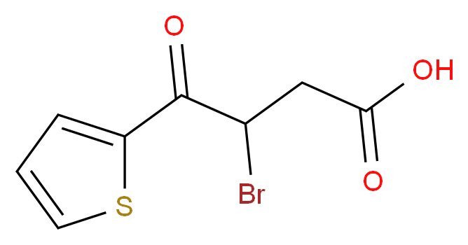 3-bromo-4-oxo-4-(thiophen-2-yl)butanoic acid_分子结构_CAS_53515-21-2