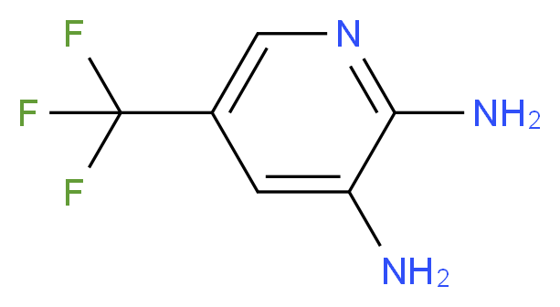 5-(Trifluoromethyl)pyridine-2,3-diamine_分子结构_CAS_107867-51-6)