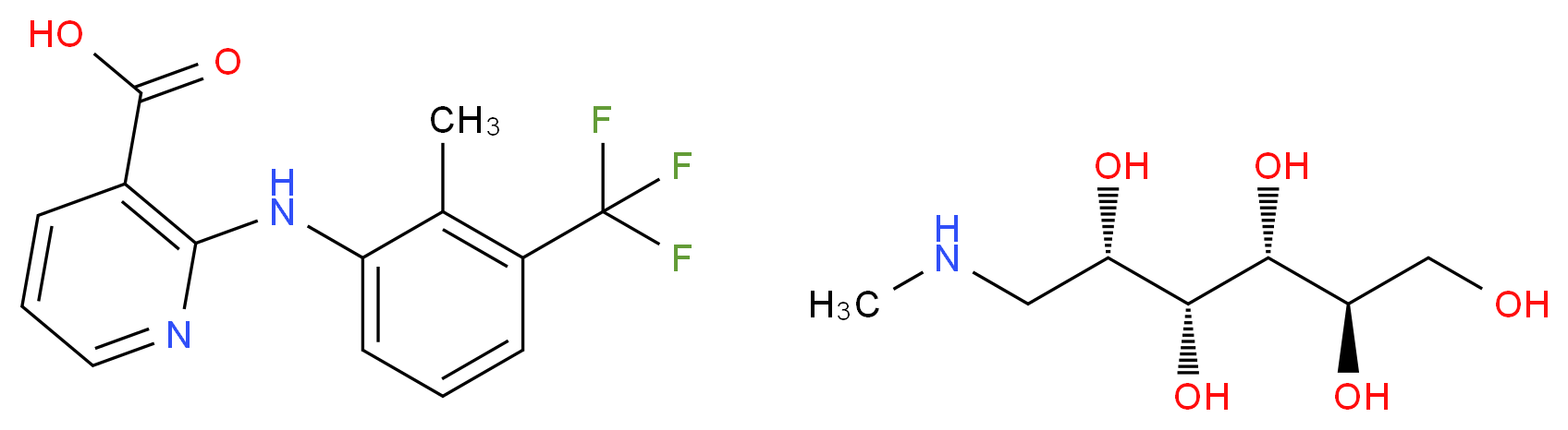 Flunixin meglumine_分子结构_CAS_42461-84-7)