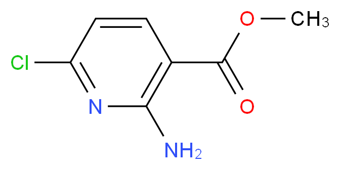 Methyl 2-amino-6-chloronicotinate_分子结构_CAS_849805-25-0)