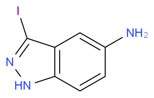 3-Iodo-1H-indazol-5-amine_分子结构_CAS_599183-36-5)