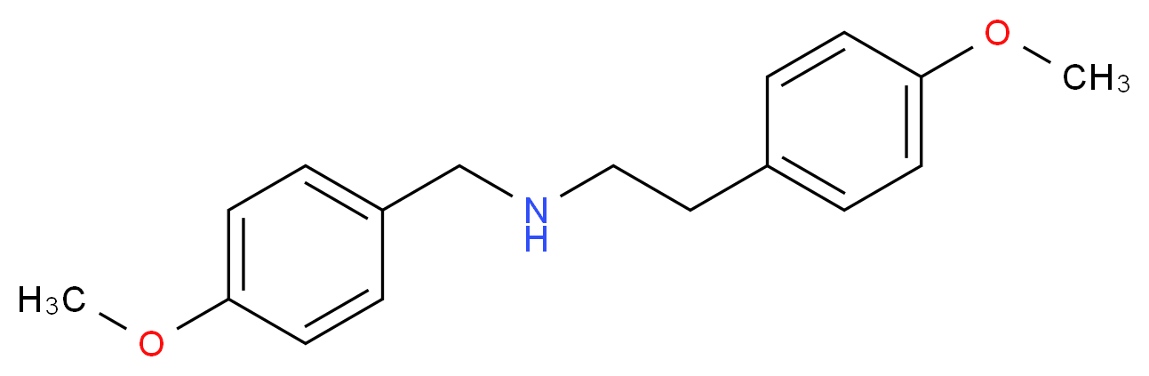[2-(4-methoxyphenyl)ethyl][(4-methoxyphenyl)methyl]amine_分子结构_CAS_408336-54-9