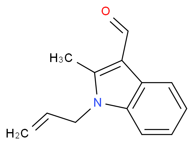 1-Allyl-2-methyl-1H-indole-3-carbaldehyde_分子结构_CAS_230283-19-9)