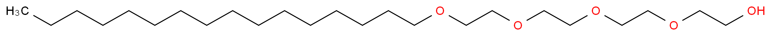 Tetraethylene glycol monohexadecyl ether_分子结构_CAS_5274-63-5)