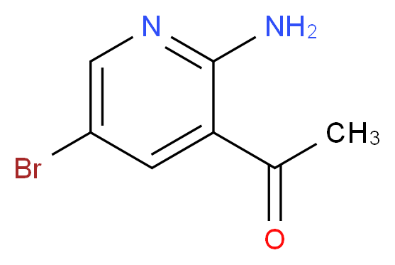 1-(2-amino-5-bromopyridin-3-yl)ethanone_分子结构_CAS_1196154-61-6)