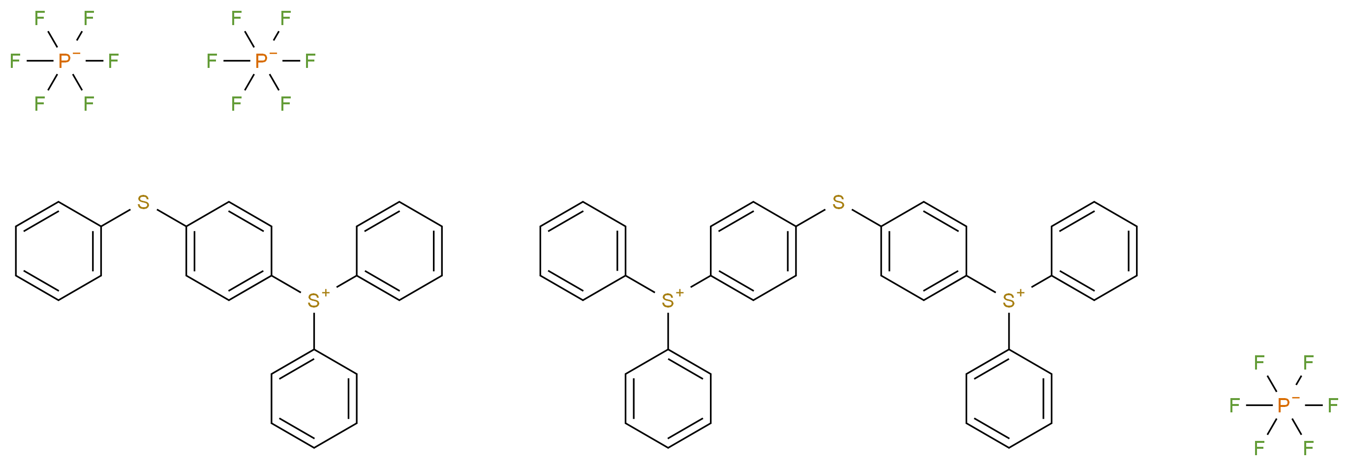 三芳基锍六氟磷酸盐混合物_分子结构_CAS_109037-77-6)