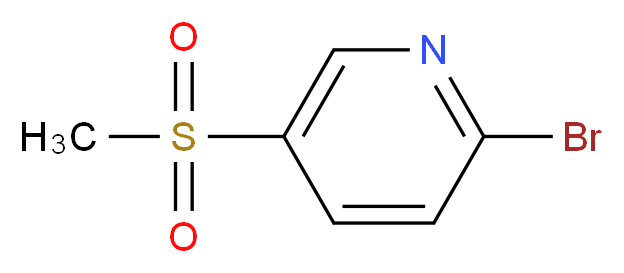 2-bromo-5-methanesulfonylpyridine_分子结构_CAS_343262-51-1