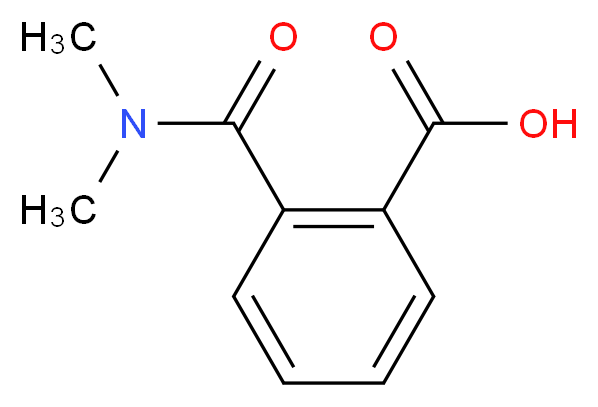 2-(dimethylcarbamoyl)benzoic acid_分子结构_CAS_20320-37-0