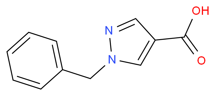 1-Benzyl-1H-pyrazole-4-carboxylic acid_分子结构_CAS_401647-24-3)