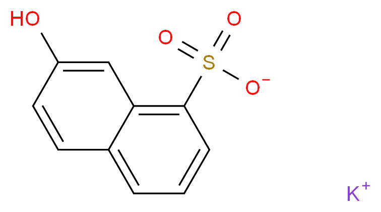 potassium 7-hydroxynaphthalene-1-sulfonate_分子结构_CAS_30252-40-5