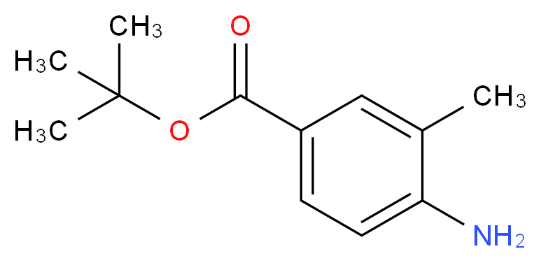 tert-Butyl 4-amino-3-methylbenzoate_分子结构_CAS_934481-43-3)