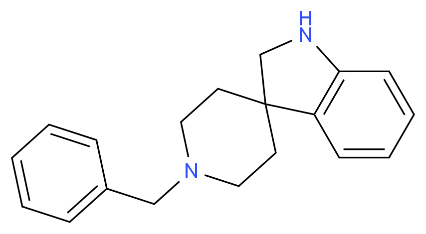1'-benzyl-1,2-dihydrospiro[indole-3,4'-piperidine]_分子结构_CAS_474538-99-3