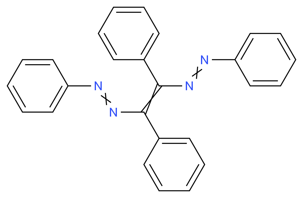 [1,2-diphenyl-2-(2-phenyldiazen-1-yl)ethenyl](phenyl)diazene_分子结构_CAS_27652-97-7