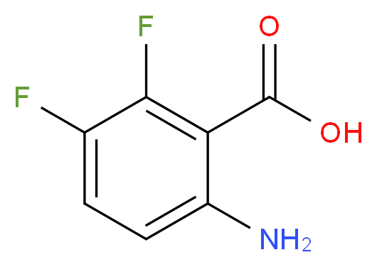 6-amino-2,3-difluorobenzoic acid_分子结构_CAS_442134-72-7