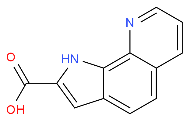 1H-pyrrolo[3,2-h]quinoline-2-carboxylic acid_分子结构_CAS_)