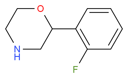 2-(2-fluorophenyl)morpholine_分子结构_CAS_1017480-65-7