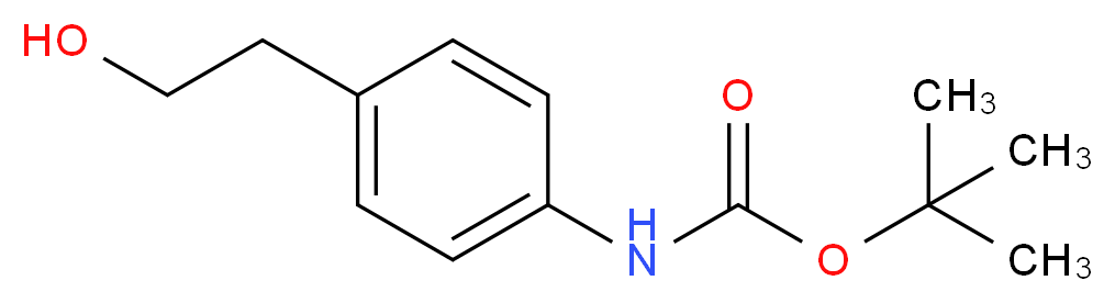 N-Boc-2-(4-aminophenyl)ethanol_分子结构_CAS_104060-23-3)