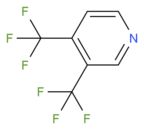 3,4-bis(trifluoromethyl)pyridine_分子结构_CAS_20857-46-9