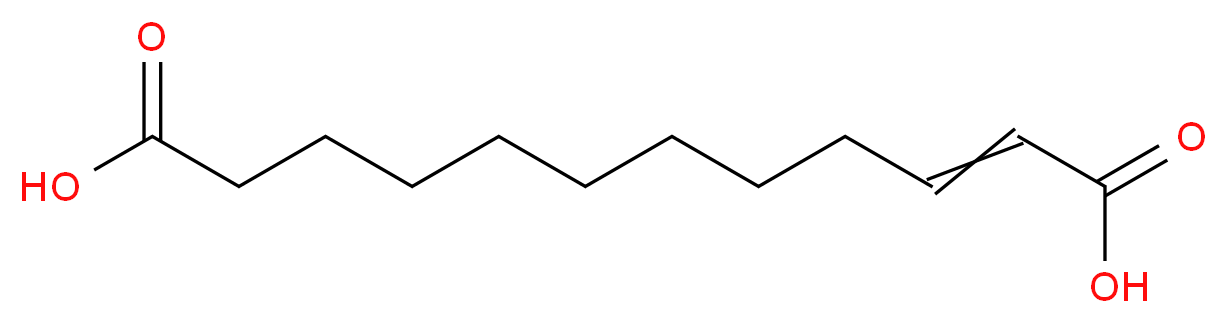 trans-2-Dodecenedioic acid_分子结构_CAS_6402-36-4)