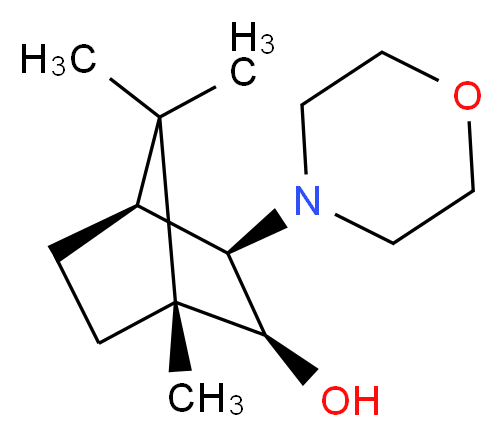 (1R,2S,3R,4S)-1,7,7-trimethyl-3-(morpholin-4-yl)bicyclo[2.2.1]heptan-2-ol_分子结构_CAS_287105-48-0