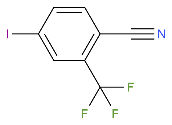 4-碘-2-(三氟甲基)苯腈_分子结构_CAS_101066-87-9)