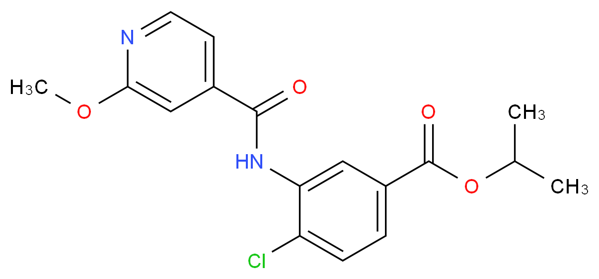 isopropyl 4-chloro-3-[(2-methoxyisonicotinoyl)amino]benzoate_分子结构_CAS_)