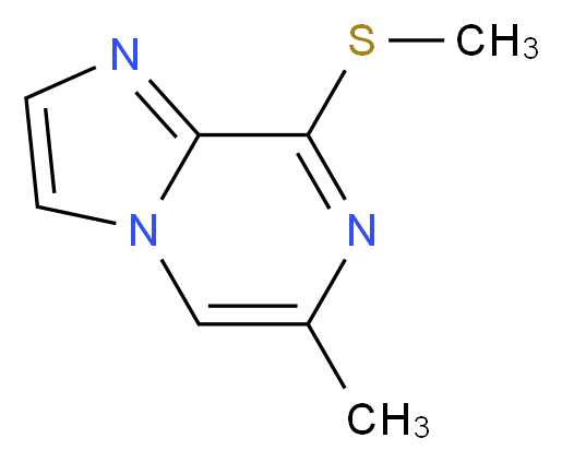 6-Methyl-8-methylsulfanyl-imidazo[1,2-a]pyrazine_分子结构_CAS_1094070-46-8)