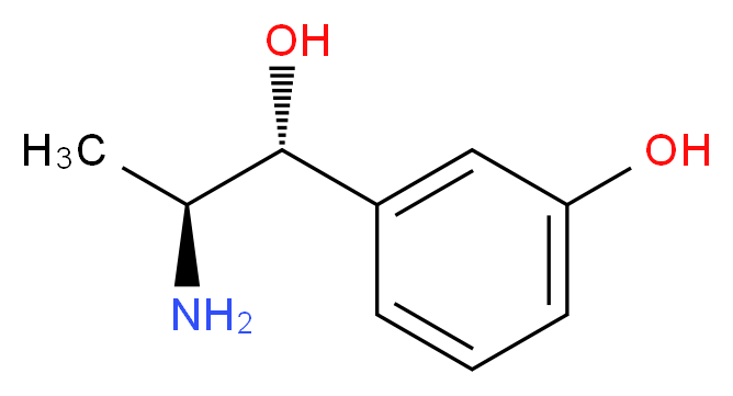 3-[(1R,2S)-2-amino-1-hydroxypropyl]phenol_分子结构_CAS_54-49-9