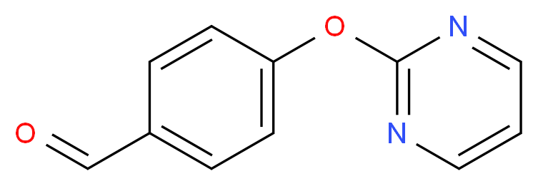 4-(pyrimidin-2-yloxy)benzaldehyde_分子结构_CAS_)