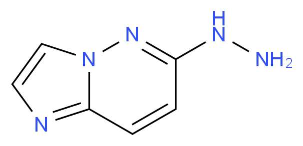 6-Hydrazinoimidazo[1,2-b]pyridazine_分子结构_CAS_)
