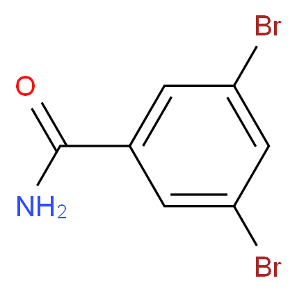 3,5-二溴苯甲酰胺_分子结构_CAS_175205-85-3)